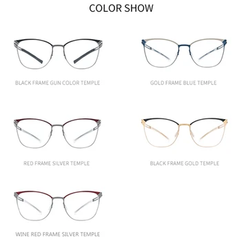 FONEX B Titanyum Gözlük Çerçevesi Erkekler Kare Miyopi Optik Reçete Gözlük 2020 Antiskid Silikon Vidasız Gözlük 8527