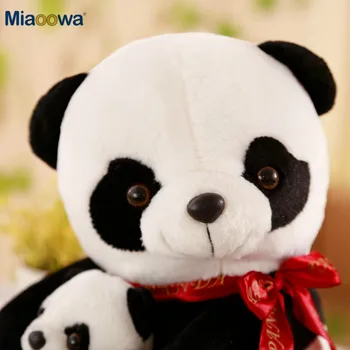 25 - 50cm Sevimli Baba ve Bebek Panda peluş oyuncaklar Doldurulmuş Hayvan Ayı Bebek Karikatür Yumuşak Yastık Kawaii Bebek Kız Sevgilisi Doğum Günü Hediyeleri
