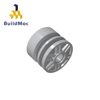 BuildMOC 55981 Tekerlek 18mm x 14mm İğne Deliği ile Sahte Cıvata ve Arpacık Yapı Taşları Parçaları DIY Ed