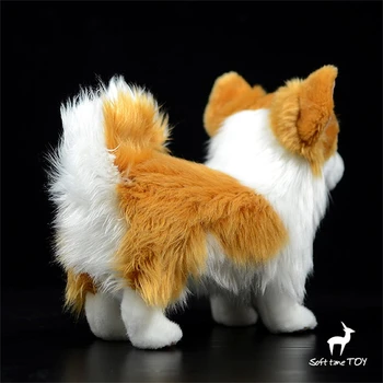 Pomeranian Köpek Yüksek Sadakat Anime Sevimli Peluş Koyun Köpek peluş oyuncaklar Gerçekçi Hayvanlar Simülasyon Dolması Bebek Kawai Oyuncak Hediyeler