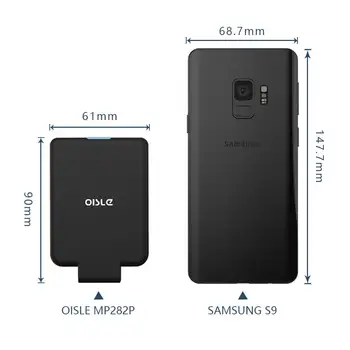 OISLE Harici Pil Şarj Cihazı iPhone 13 12 Mini 11 / Tip-C / Mikro USB / USB C Samsung Ultra İnce Güç Bankası Hızlı Şarj