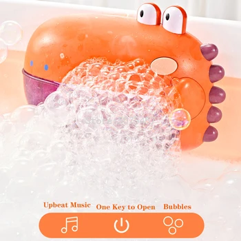Bebek Banyo Oyuncak Elektrikli Dinozor Kabarcık Makinesi Çocuk Çocuk Havuzu yüzme küveti Karikatür Şekli Oyun su oyuncakları Hediye için