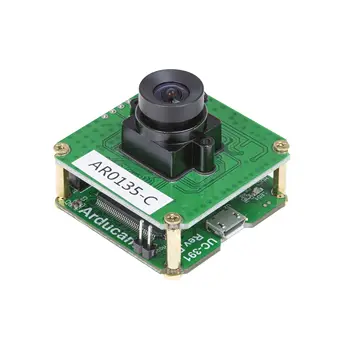Arducam 1.2 MP Küresel Deklanşör USB Kamera Değerlendirme Kiti-CMOS AR0135 1/3 İnç Renkli Kamera Modülü ile USB2 Kamera Kalkanı