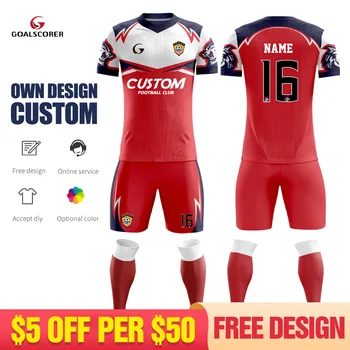 Toptan %100 % Polyester Ucuz Süblimasyon futbol formaları Kitleri Özel Erkek Nefes Futbol Üniformaları Logo İle Set Q708
