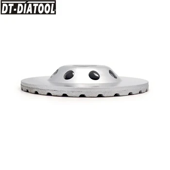 DT-DIATOOL Dia 115mm / 4.5 inç Elmaslı Turbo Sıralı çanak taşlama taşı Diskleri Beton Tuğla Sert Taş