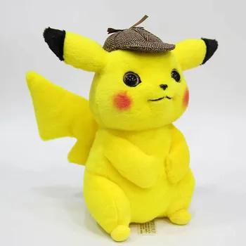 Pokemon Dedektif Pikachu Peluş Bebek Oyuncak Yüksek Kalite Sevimli Anime Pikachu peluş oyuncaklar Karikatür Peluche Pikachu Bebek çocuk Hediye