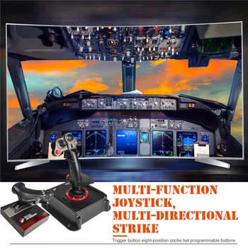 2021 Uçuş Sopa joystick denetleyicisi PC Joystick Gamepad uçuş kontrolörü Sopa Joystick Oyun uçuş kontrolörü