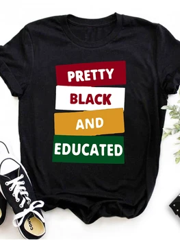 LW Güzel Ve Eğitimli Mektup Baskı Düzenli Kısa Kollu Yuvarlak Boyun Sıkı Düz Temel T-shirt