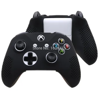IVYUEEN 10 ADET Kaymaz silikon kılıf için Microsoft Xbox One X S Slim Denetleyici Koruyucu Cilt Gamepad Jel Kauçuk Kapak Sapları