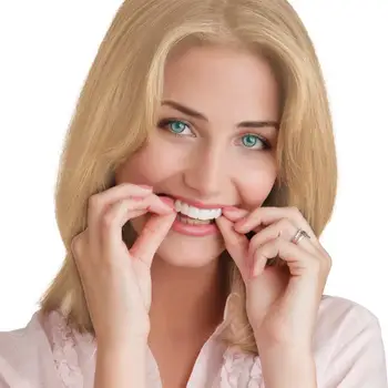 Sıcak Mükemmel Gülümseme Diş Sahte Diş Kapak Yanlış Diş Kaplamalar Beyaz Diş Whitenin Diş Yapış CoverTeeth Kozmetik Protez Bakımı 01
