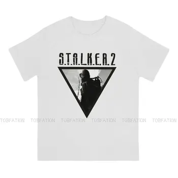 Stalker Oyun Dışlama Bölgesi T Shirt Klasik Genç Gotik Yüksek Kaliteli Tişört Gevşek Crewneck Erkek Giysileri