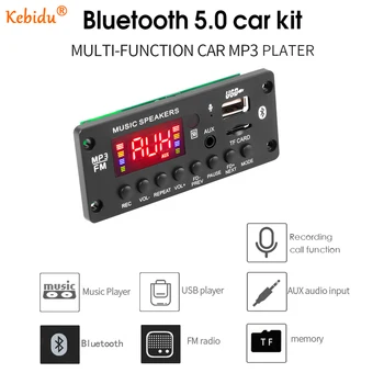 Kablosuz bluetooth MP3 Dekoder Kurulu FM Radyo Modülü Desteği Klasör Anahtarlama Çağrı Kayıt Araba MP3 Kayıpsız Müzik Ses Çalar