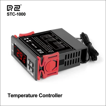 RZ sıcaklık kontrol cihazı Dijital LED Termoregülatör İnkübatör İçin termostat Röle 10A ısıtma Soğutma STC-1000 12V 24V 220V