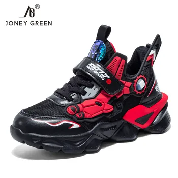 Spor Çocuk Sneakers Erkek rahat ayakkabılar Çocuklar İçin Sneakers Kızlar Ayakkabı Deri Anti-kaygan Moda tenis ınfantil menino Örgü
