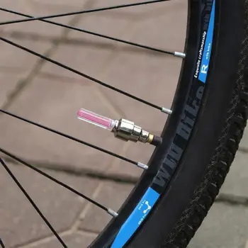 Renkli İndüksiyon gaz ağzı Neon Bisiklet jant ışığı ışık Led Lastik Tekerlek Su Geçirmez konuşmacı Lamba meme Kapakları Bisiklet O3s5