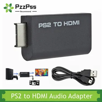 PzzPss PS2 HDMI Ses Video Dönüştürücü 480i/480 p / 576i İçin 3.5 Mm Ses İle PS2 HDMI Uyumlu Tüm PS2 Ekran Modları