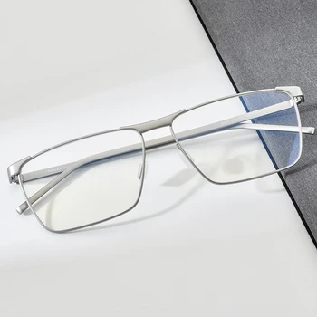 FONEX Saf Titanyum Gözlük Çerçevesi Erkekler 2020 Reçete Gözlük Erkekler için Kare Gözlük Miyopi Optik Çerçeve Gözlük 8526