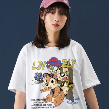 T-Shirt 2022 Yaz Moda Komik T Shirt Kadın Harajuku Y2k Pamuk Büyük Boy Kısa Kollu Kawaii tişört Yaz Üst