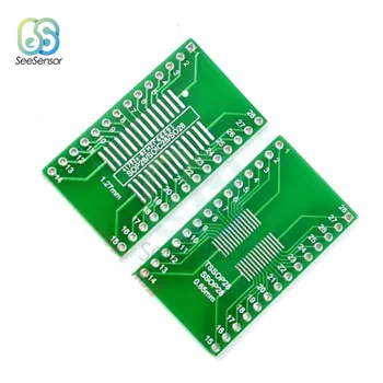 SOP28 SSOP28 TSSOP28 to DIP28 Adaptörü Dönüştürücü PCB kartı 0.65 / 1.27 mm M