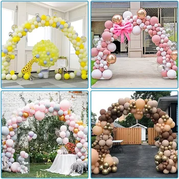 Balon Kemer Kiti Düğün Doğum Günü Partisi Süslemeleri 9Ft Boyunda ve 10Ft Genişliğinde Ayarlanabilir Balon Kemer Standı Su Doldurulabilir Üsleri