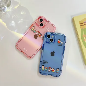 Mum boya Shin-chan Aydınlık Telefon Kılıfları iPhone 13 12 11 Pro Max XR XS MAX X Arka Kapak
