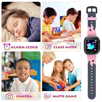 Çocuklar Saatler Çağrı Çocuklar akıllı saat Çocuklar İçin SOS Su Geçirmez Smartwatch Saat SIM Kart Konumu çocuk takip cihazı İzle Hakiki
