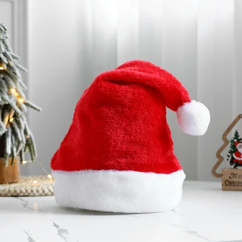 Yeni Yıl 2023 Peluş Noel Şapka Yetişkinler Çocuklar Noel Süslemeleri Ev İçin Noel Noel Baba Hediye Sıcak kışlık şapkalar Noel Navidad