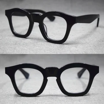 BETSION Vintage 1960's Japonya El Yapımı Asetat Gözlük Erkek Kadın Küçük Gözlük Çerçeveleri Tam Jant Miyopi Reçete Gözlük