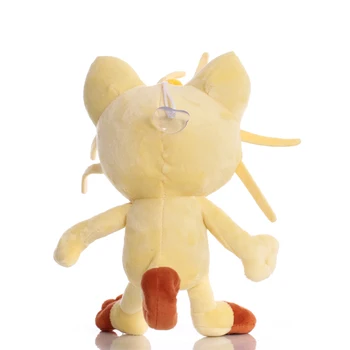 1 adet TAKARA TOMY Pokemon 25cm Meowth peluş oyuncaklar Bebek Meowth Yumuşak Dolması Peluş Bebek Peluş Hediye Çocuklar Çocuklar için