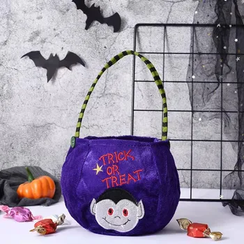Cadılar bayramı Şeker Çantası Dekoratif Taşınabilir Kabak Çanta Anaokulu Şeker Sahne Düzenleme Bez hediye çantası Mutlu Cadılar Bayramı Partisi