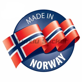 Norveç Ulusal Bayrak Harita vinil yapışkan Siluet Norveç Bayrağı Tampon Gitar Paten Soyunma Tablet