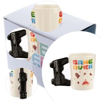 Yeni 400ml Yaratıcı Oyun Kahve Kupa 3d Oyun Denetleyicisi Kolu Kupa seramik fincan Süt Çay Bardağı Çocuk Doğum Günü noel hediyesi