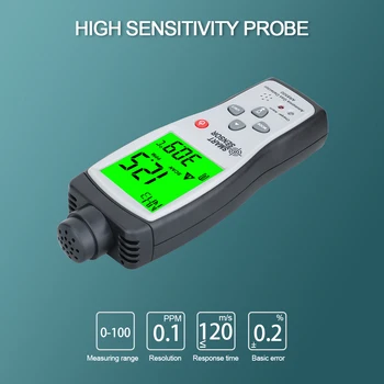 Akıllı sensör el amonyak gazı NH3 dedektörü ölçer cihazı monitör aralığı 0 - 100PPM ses ışık alarmı gaz analizörleri AR8500