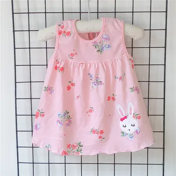 Bebek Kız Elbise Bebek kız yaz giysileri Bebek Elbise Prenses 0-2years Pamuk Giyim Elbise Kız Elbise Düşük Fiyat