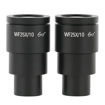 1 adet WF5X WF10X WF15X WF20X WF25X WF30X Mercek Stereo Mikroskop İçin Geniş Alan 20mm 15mm 10mm 9mm WF10X / 20 Yüksek Göz Noktası