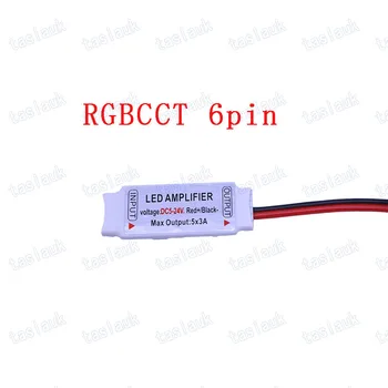 Led Mini RGBW RGBWW RGBCCT amplifikatör 5Pin 6 pin tel DC5-24V 4CH x 4A için 5050 2835 RGBW LED şerit ışık RGBW RGBWW ,5x3a 3x4a