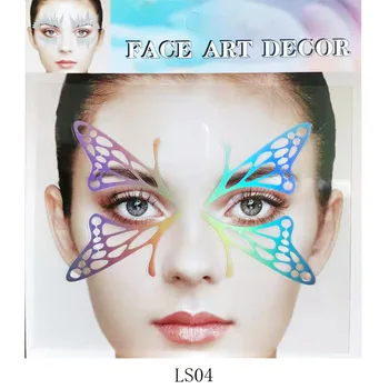 1 adet Kullanımlık Renkli Eyeliner Çıkartmalar Kedi Göz Makyajı Çift Göz Kapağı Sticker Göz Kalemi Sticker Makyaj Kore Kozmetik Cadılar Bayramı
