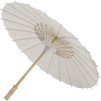 Beyaz Yağlı Kağıt Şemsiye Kağıt Şemsiye DIY Boyama Şemsiye Fotoğraf Sahne Dekor Çin Tarzı Yağlı Kağıt Şemsiye