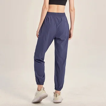 Gevşek pantolon Kadın Yoga Pantolon Spor Sweatpants Cepler İle Yüksek Bel Pantolon Joggers Zumba Pantolon Egzersiz Giyim Artı Boyutu 5XL