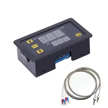 K tipi termokupl-60℃~ + 500℃ Yüksek sıcaklık dijital LED termostat sıcaklık Kontrol anahtarı LED ekran kontrol aygıtı DC 5V 12V 24V