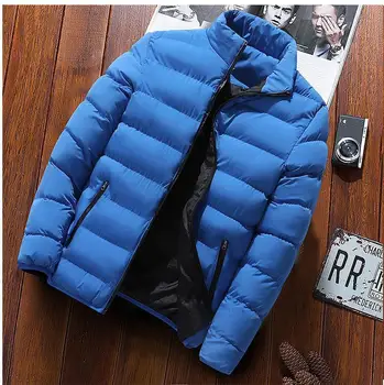 Erkek yastıklı gevşek rahat pamuk ceket ceket gelgit marka kış çok yönlü yakışıklı sıcak pamuk