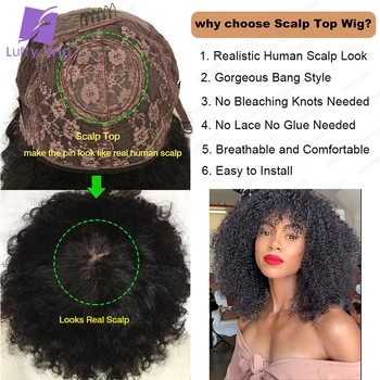 Kinky Yaki kahküllü peruk İnsan Saçı %200 % Yoğunluk Tam Makine Yapımı Derisi Üst Peruk Yaki gölgeli brezilyalı remy Saç Kadınlar İçin Luffy