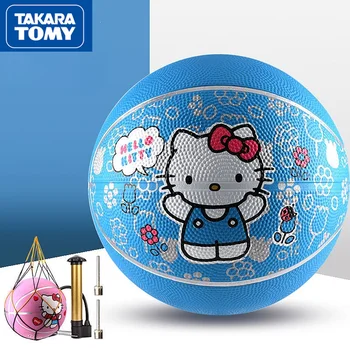 TAKARA TOMY sevimli karikatür Hello Kitty çocuk basketbolu basit anaokulu özel uygulama sıçrama topu zıplayan oyuncak top