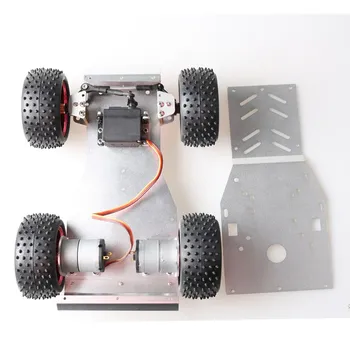 ROS Akıllı Araba Şasi STM direksiyon dişlisi Direksiyon Araba Modeli 32 Akıllı Şasi DIY Kiti Metal Çerçeve Arduino Ahududu Pi