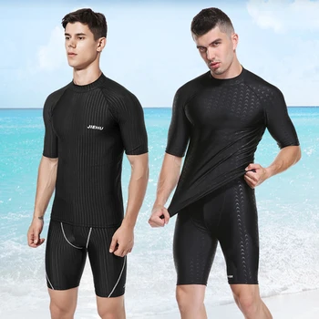 2022 erkek yüzme bölünmüş çabuk kuruyan mayo sörf kıyafeti güneş koruyucu su sporları plaj şortu dalış yüzme sörf üst