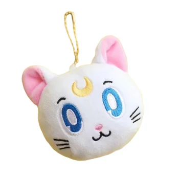Kawali Karikatür Sailor Moon Peluş Luan Kedi Hayvanlar Anime Anahtarlık Japon Yumuşak Dolması Peluche Bebek kız çocuk çantası Kolye Çocuk Oyuncakları
