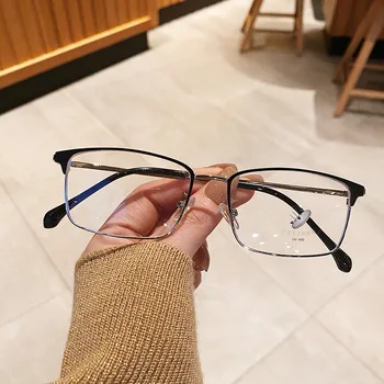 2020 Erkekler Metal Gözlük Çerçeve Kadın Gözlük Moda Erkek Kare Ultralight Göz Miyopi Reçete Gözlük