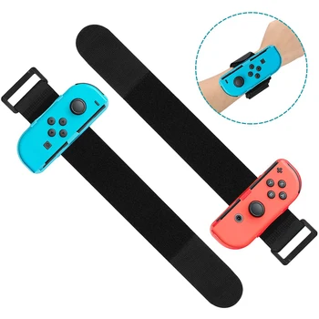 1 Çift Ayarlanabilir Oyun Bilezik Elastik Kayış Nintendo Anahtarı Joy-Con Denetleyicisi için Bilek Dans Bandı Kol Bandı Anahtarı OLED