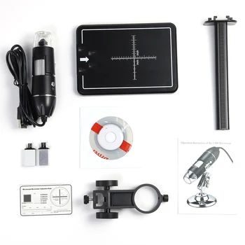 500-1600X 8 LED Dijital Mikroskop Lehimleme için Tip - C USB Elektronik Mikroskop Cep Telefonu Tamir için LED Büyüteç Kamera