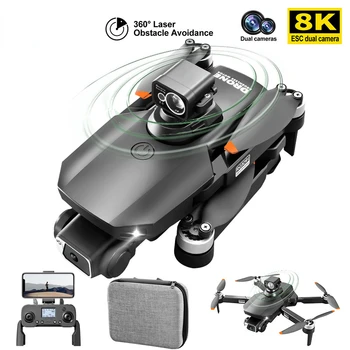 Yeni RG109 PRO MAX GPS Drone 4K Profesyonel Engellerden Kaçınma 8K Çift HD Kamera Fırçasız Katlanabilir Quadcopter RC Mesafe 1200M
